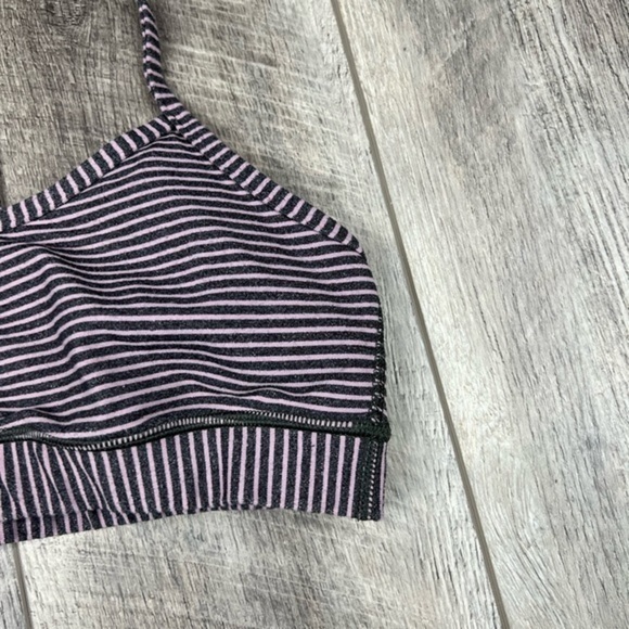 Lululemon Purple Stripe Sports Bra - Picture 11 of 13
